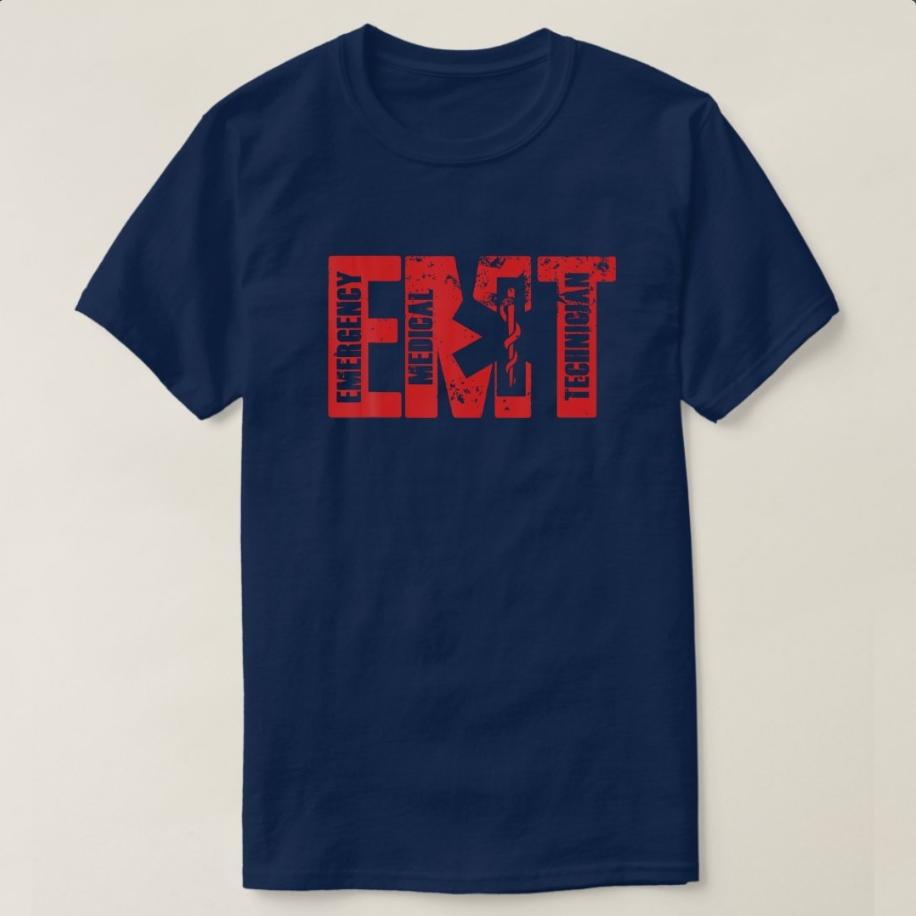 Emergency Medical EMT Star of Life Doctor Paramedic Nurse Gift TShirt 100 Cotton ONeck Short Sleeve Summer Casual Mens Tee