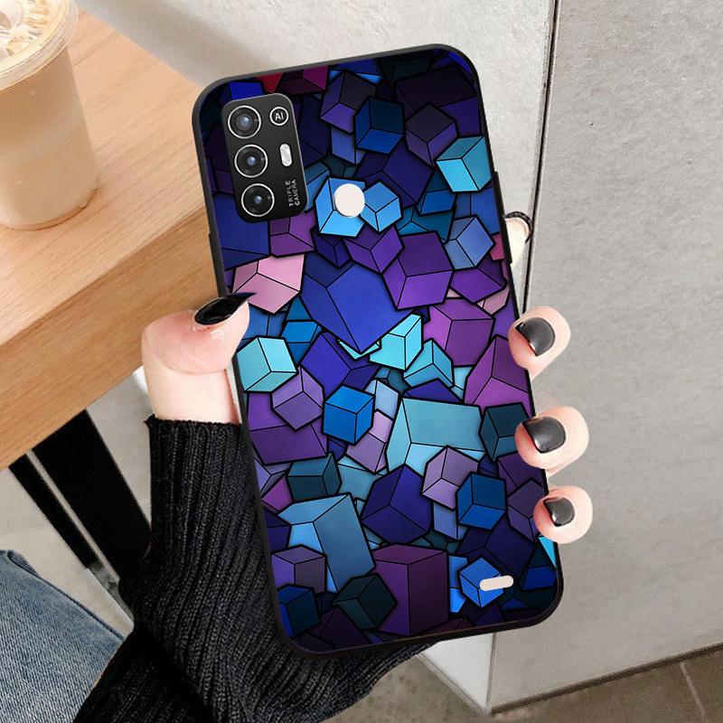 Soft Case For ZTE Blade A52 Shockproof Protective Back Cover For ZTE Blade A52 Fashion Painted TPU Silicone Phone Case Cover