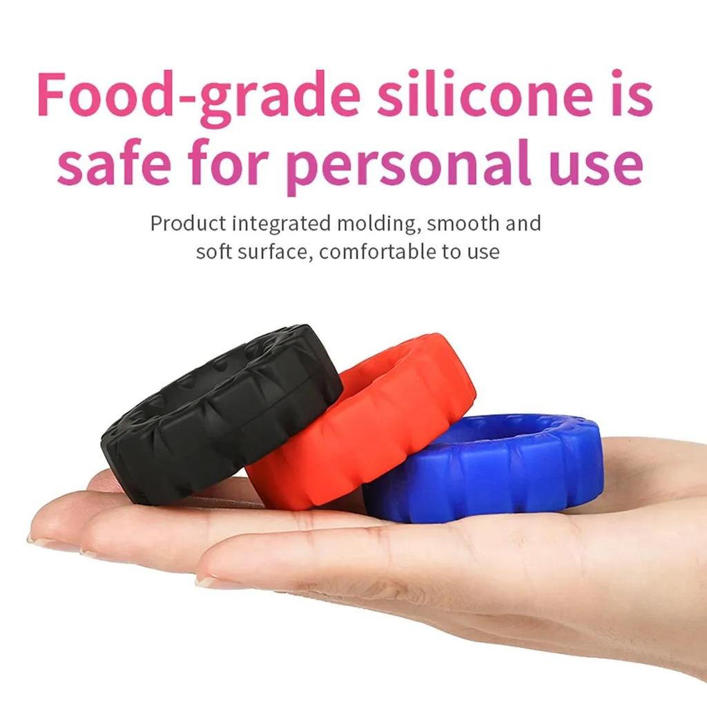 BDSM Sex Toy Pneumatico Forma Anello Pene Eiaculazione Ritardata Anelli Pene 3 Colori Sperma Anelli Blocco Ritardato Erotico Giocattoli Per Adulti Uomini Gay