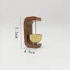 [PL]Simple Solid Wood Brass Bell Dopamine Wind Chimes Magnetic Traceless Glue Free Installation Doorbell Creative Decoration
