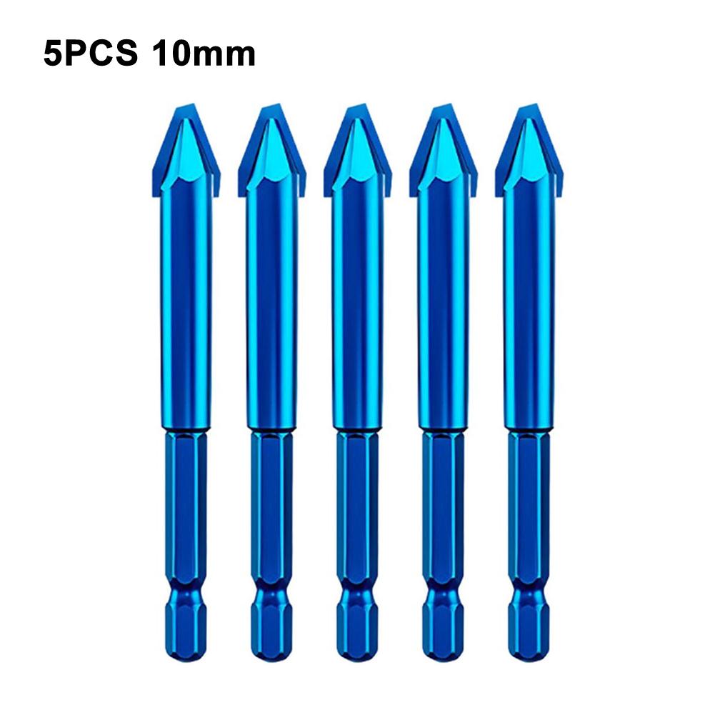 Multifunction Cross Hex Tile Bits For Glass Ceramic Concrete Carbide Hole Opener Hex Shank Triangular Drill Bit Power Tools