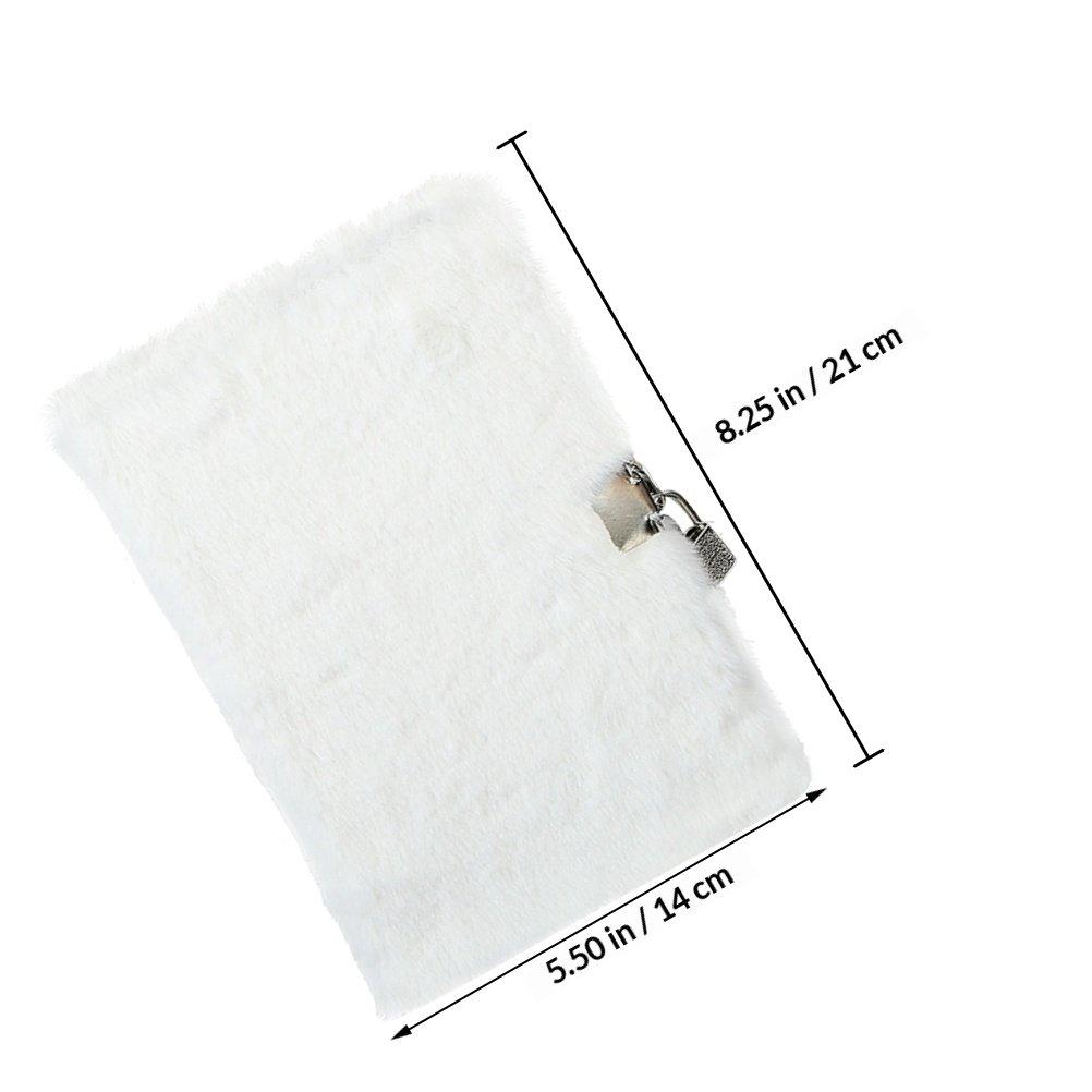 

Cute Soft-Cover Diary Notebook for Students Daily Journaling Weekly Memories Bedroom Study Room Gift білий