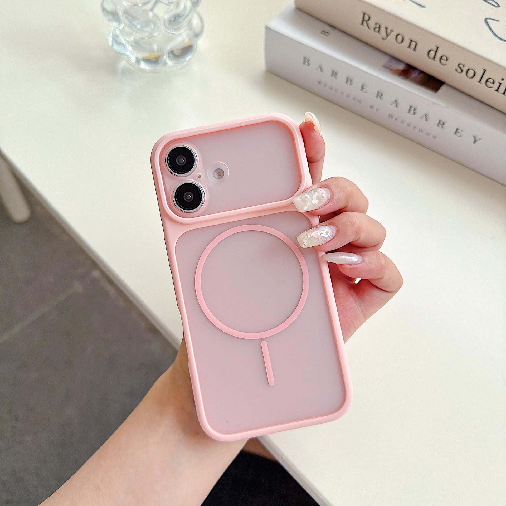 

iPhone 16 Pro Max Case: Instantly Transforms to iPhone 17, Magnetic Suction, Apple 15 Feel, Frosted Large Window, Full Coverage, Hard Shell. iPhone 14