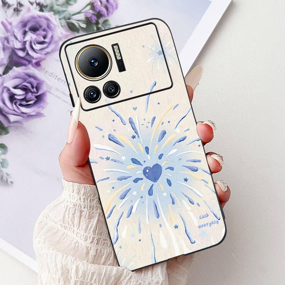 Für Infinix Note 12 VIP Hülle X672 Cover Neue Stilvolle Blume Schmetterling Weiche Silikon Handyhülle Für Infinix Note 12i X6819 Bumper