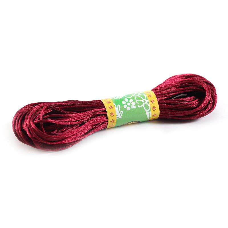 20m Nylon Cords Chinese Knot Woven Colorful Rope String Beads Thread For DIY Handmade Bracelet Jewelry Supplies Accessories