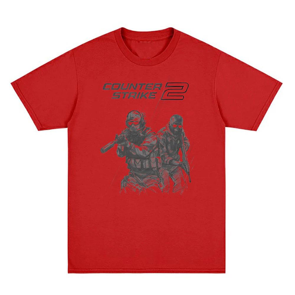 

Counter-Strike 2 New Style Soldiers Tee Tactical Gaming T Shirt Unisex 100% Cotton Tshirt Fashion Anime Clothing XXL