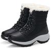 Boots Heels Winter Boots Women Lightweight Snow Boots Fur Combat Platform Botas Mujer Ankle Footwear Short Winter Shoes Woman