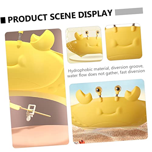 Silicone Baby Shower Cap for Kids Toddlers Infants - Waterproof Bath Hat with Ear Protection for Hair Washing - Multi-Purpose Animal Design