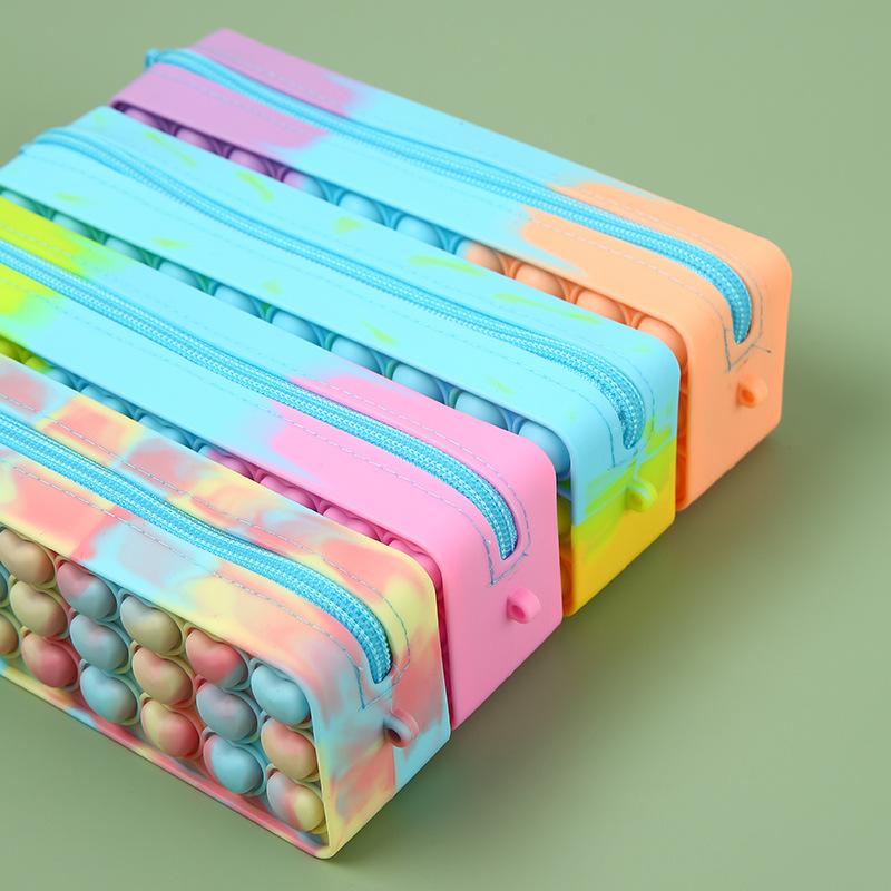 Federmäppchen FDA-konform Silikon Dekompression Große Kapazität Wasserdicht Schreibwaren Kosmetik Reise Aufbewahrungstasche Organizer