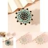 Vintage French Style Creative Exaggerated Eco-friendly Alloy Ring With Floral Design