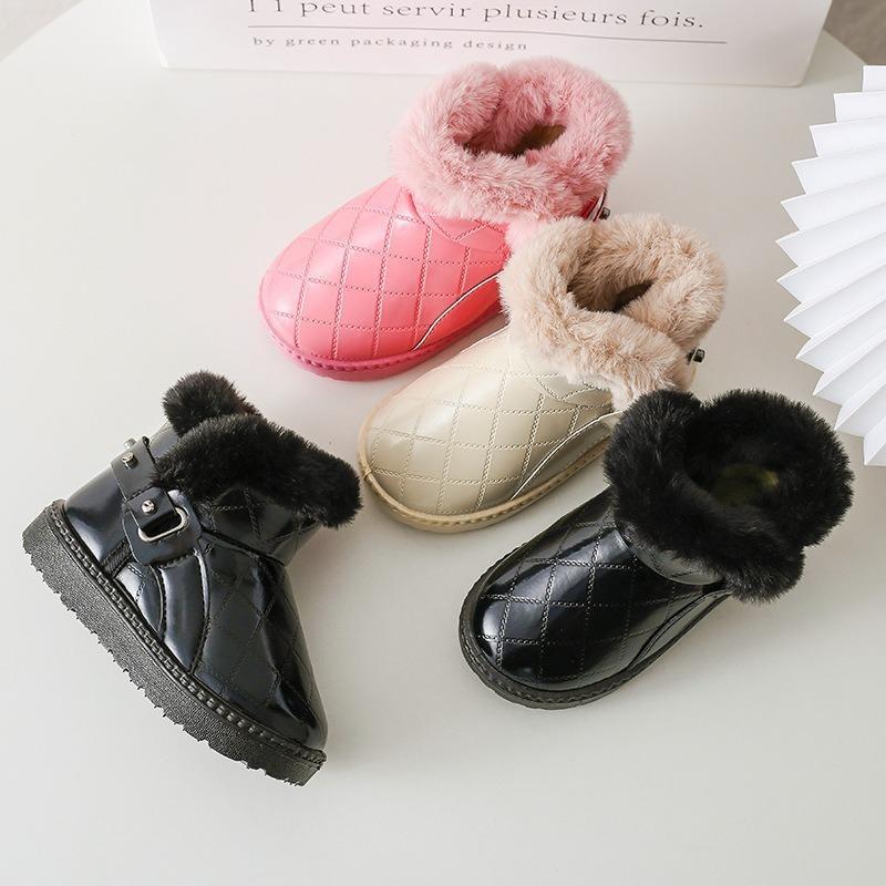 Маленькие детские зимние сапоги из меха для детей среднего возраста — фото 3