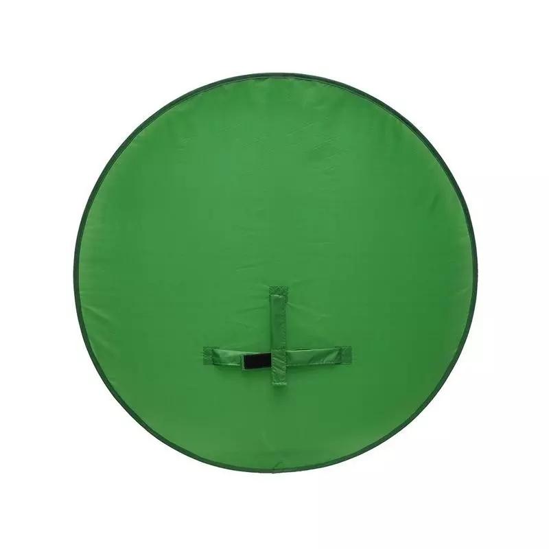 1 Stuks Groen Scherm Achtergronden Fotografie Achtergrond Draagbaar Vouwbare Reflector voor Live Uitzending YouTube Video Studio Rond 110cm