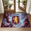 Aston Villa Football Design Crystal Velvet Rug Soft Decorative Mat for Bedroom Entrance