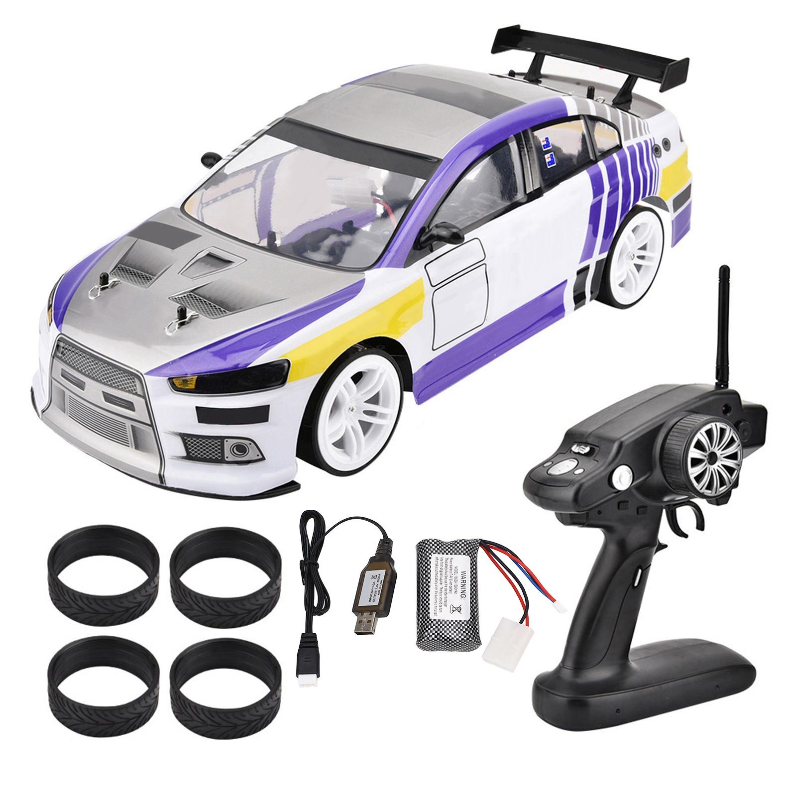

1 10 4WD Remote Control Model RC Racing Car Drift Toy Vehicle (One Battery for Car)