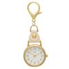 Fieldwork Women's Pocket Watch, Keychain Watch, Analog, Lyre, White, GY069P-1