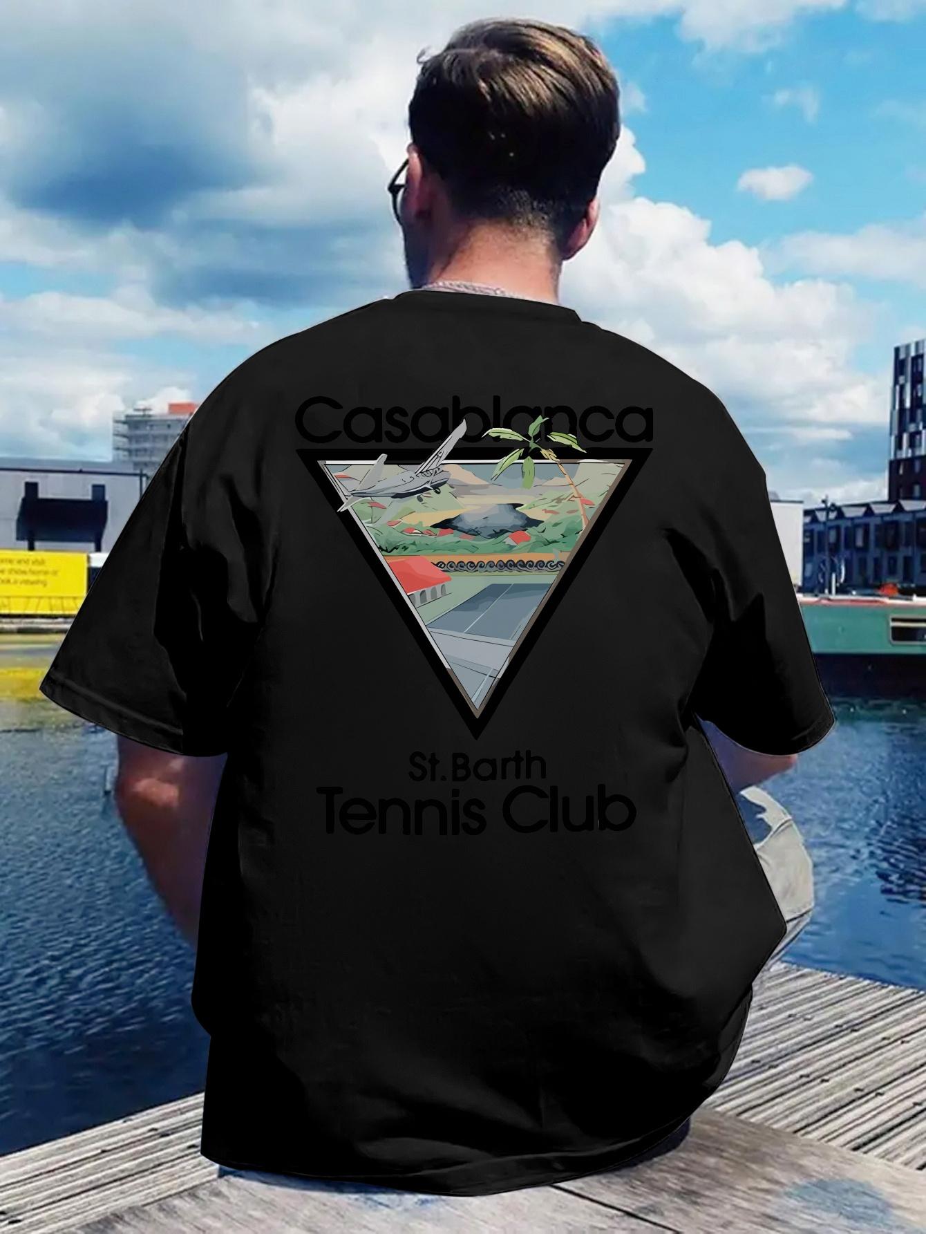 

Casual Summer Beach Print T-shirt - Short Sleeve L