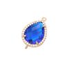ZHUKOU 16x25mm high quality crystal connector for women DIY necklace earrings bracelet jewelry accessories Making model: VS378