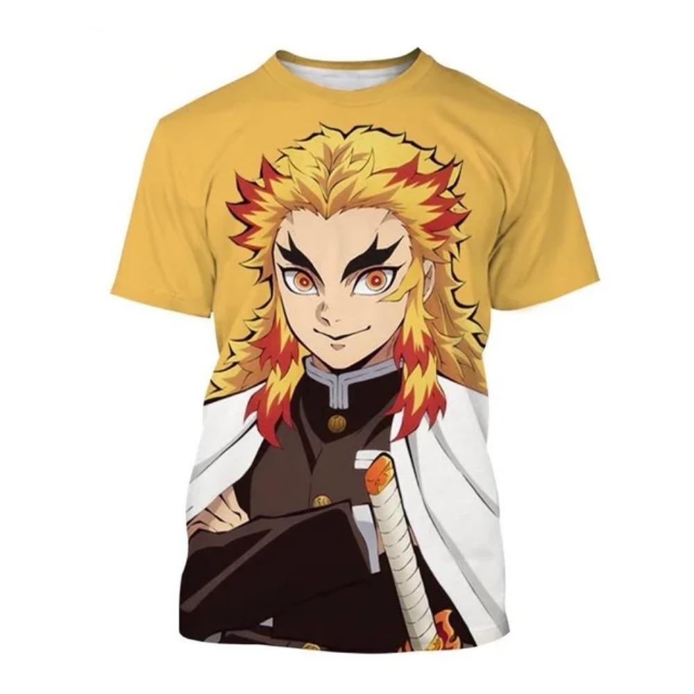 Anime Devil Killer Kimetsu No Yaiba Kamado Nezuko Kochou Shinobu T-shirt, 3D Printed Fashion T-shirt