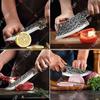 Kitchen Knife with Roll Bag Stainless Steel Butcher Slicing Knife Cooking BBQ Chef Knife Professional Forged Boning Knife