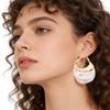 Elegant Faux Pearl Earrings Irregular Shape Geometric Earrings  Anniversary Jewelry