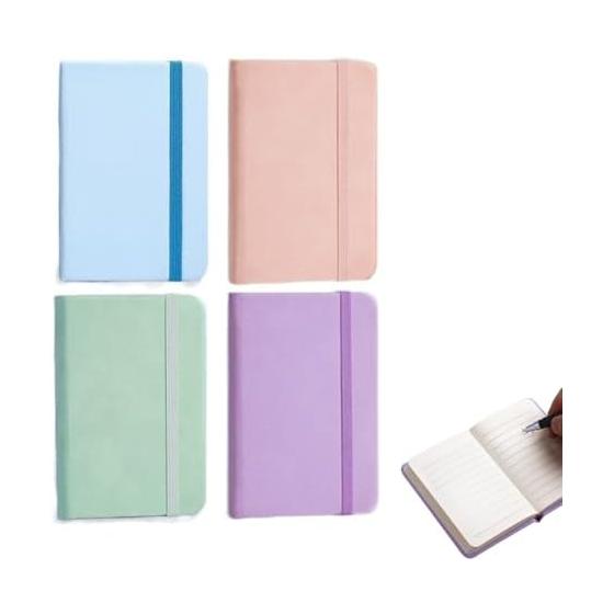 HAPPY SUGAR Memo Pad, Pocket Size, A7, Small Notebook, Mini Memo Pad, Mini Notebook, Compact, Horizontal Writing, Horizontal Ruled, Comes with