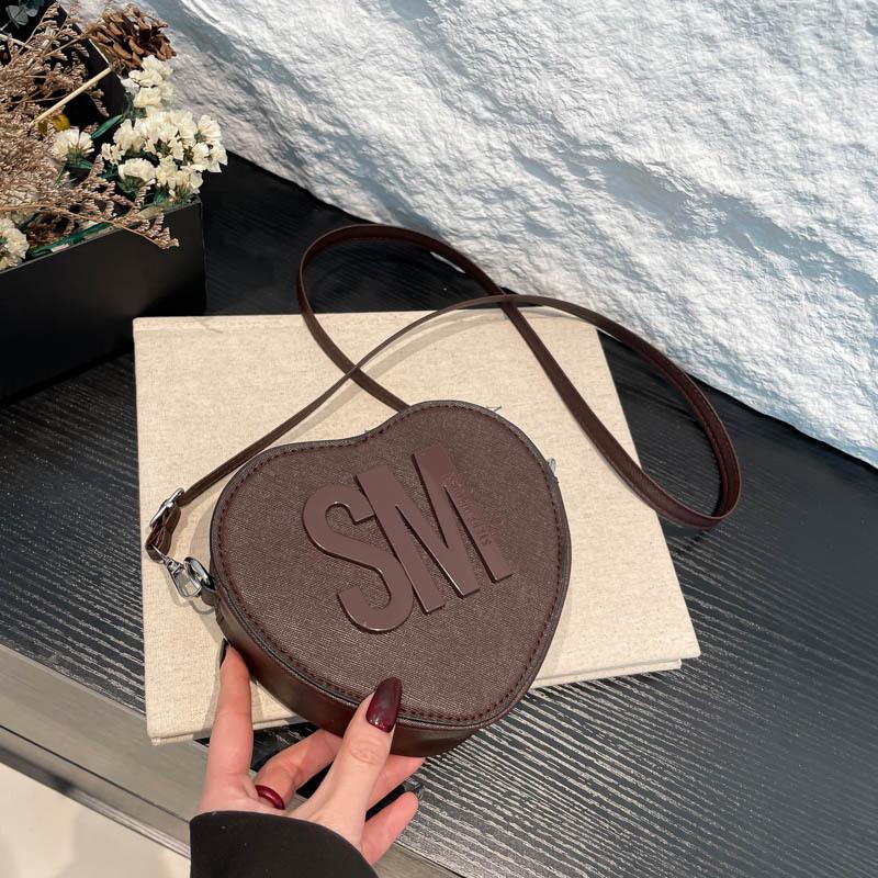 2025 Valentine's Day Popular Heart-Shaped Shoulder Bag for Women - European & American Fashion
