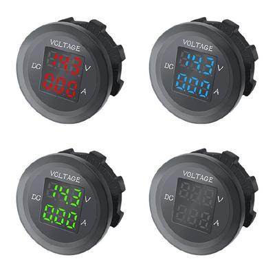 DC 12V-24V Ampere Voltmeter Amperemeter Spannungsstrommessgerät LED-Anzeige Messgerät für