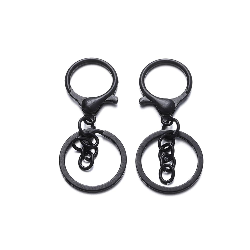 5Pcs/Lot Colorful 30mm Keyring Lobster Clasp Hook Connectors for DIY Keychain Connector Key Ring Jewelry Making Accessories