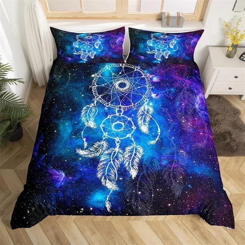 Bohemian Traumfänger Bettwäsche-Set Exotisches Galaxie Bettwäsche-Set Sternbild Twin King Deckenbezug Für Mädchen Teenager Zimmer Dekoration