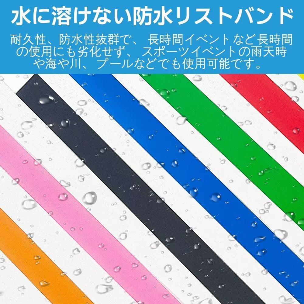 Disposable 10 Colors for Paper Wristbands with Counting Entry for Amusement Water and 1000 Blue Wristbands, Available, 100/200/500/1000 Count, Events,