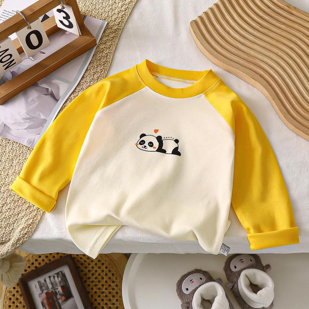 Children's Pure Cotton Long-Sleeve T-Shirt - Autumn New Arrivals for Boys & Girls