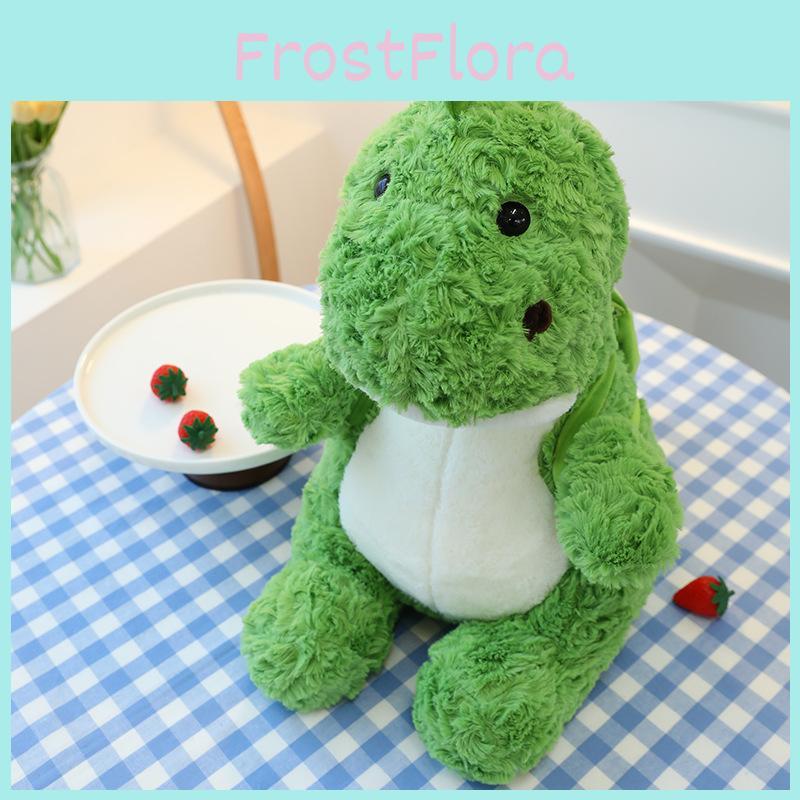 Soft Avocado Dinosaur Plush Pillow Stuffed Toy Cuddly Green Gift For Kids