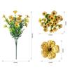 Outdoor Artificial Flowers Fake Plants Artificial Outdoor Greening Morning -UV Plastic Shrubs Decoration