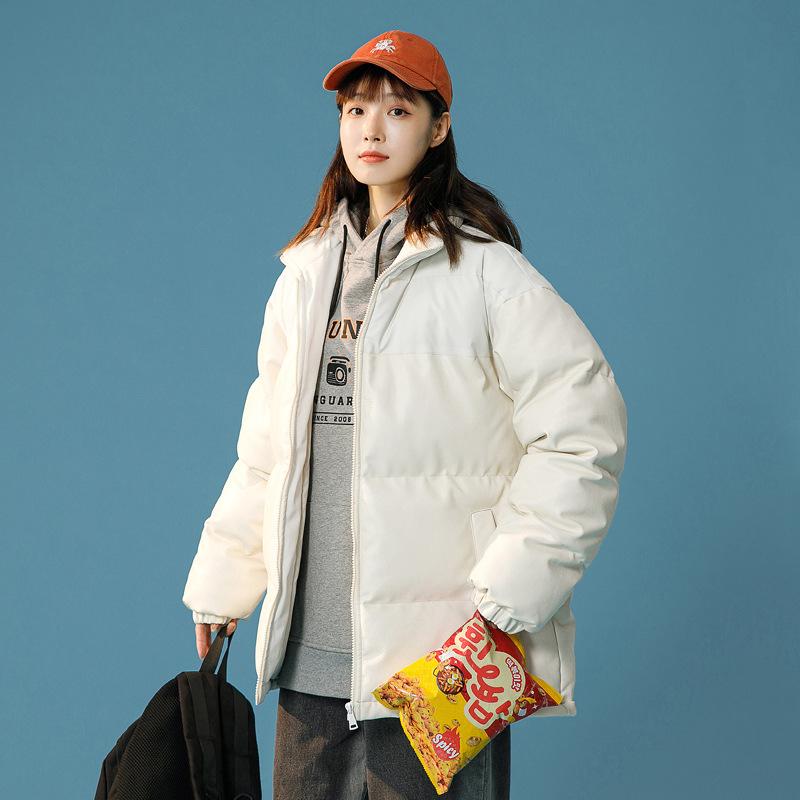 Winter coat men's new stand-up collar cotton-padded clothes thickened men's winter cotton-padded jacket youth leather leather cotton-padded 