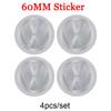 2025 Caldo 4 Pezzi 56/60/65mm Adesivi Coprimozzo Centrale per Cerchi Auto Emblema Tappo Mozzo Per Volkswagen VW R Line GTI Golf 5 7 Caddy Passat Polo T