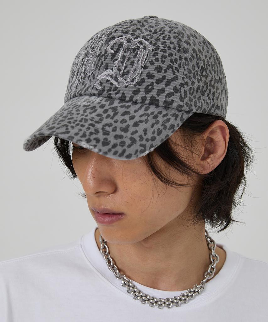 HOODHOOD Hd Applique Damaged Ball Cap Leopard
