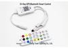 Smart Bluetooth RGB LED Strip Controller, Voice & App Controlled, Seven-Color Music Sync, 24 Key Remote, 5-24V.