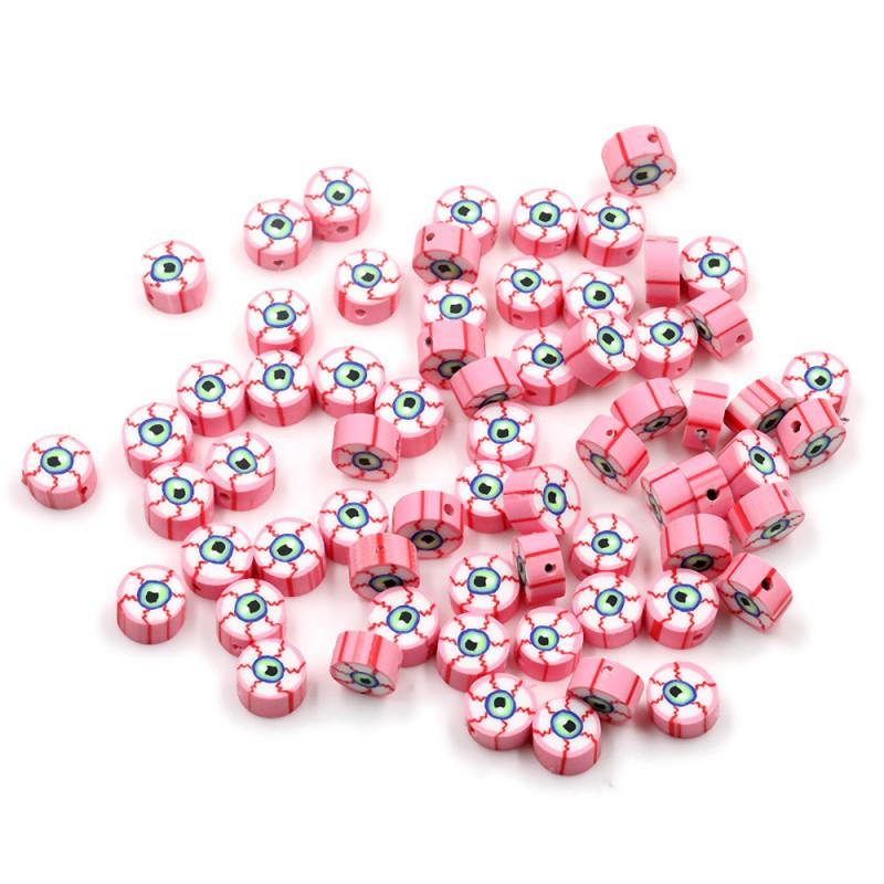 Halloween Polymer Clay Beads Spooky Skull Pumpkin Ghost Spacer DIY Jewelry Making 10mm 1000pcs