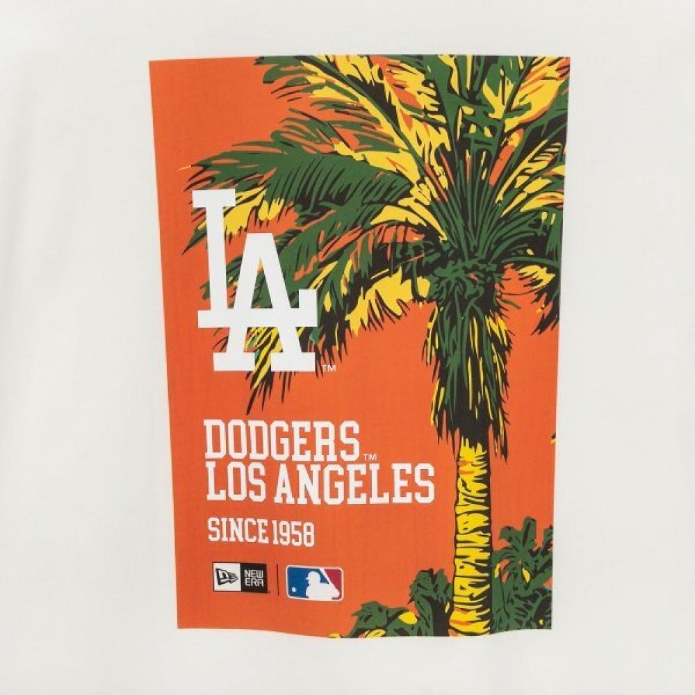 New Era Mlb La Dodgers PosTer T shirT Off whiTe 14536478