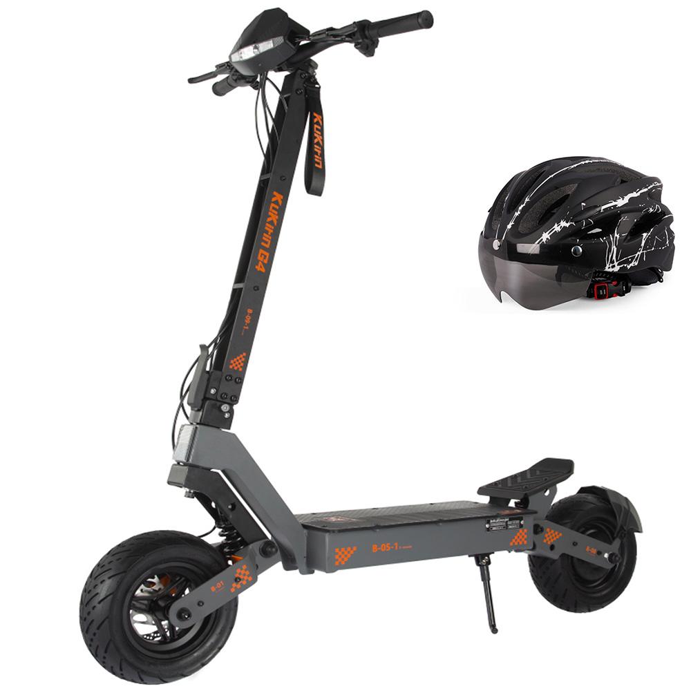 Electric Scooter Kukirin 11" 2000W Motor Adult Electric Scooter 60V 20AH Max Range 75Km Load 120Kg Black G4