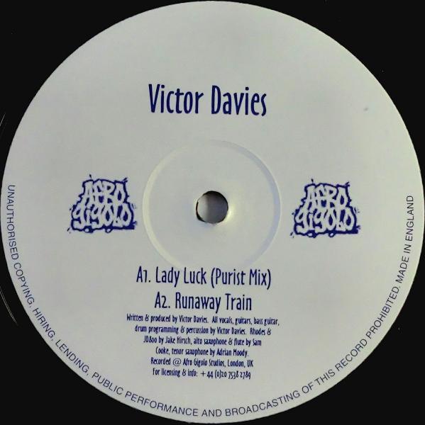 

12inch Record VICTOR DAVIES - Lady Luck / Runaway Train GIGALO001 Afro Gigolo Rec 1999 UK Dance & Electronica Used