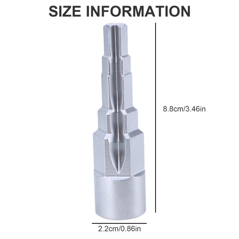Step Wrench with Square Socket 1/2inch 5-Stage Radiators Wrench Socket Wrenches Tool Step Spanner Drive for Radiators
