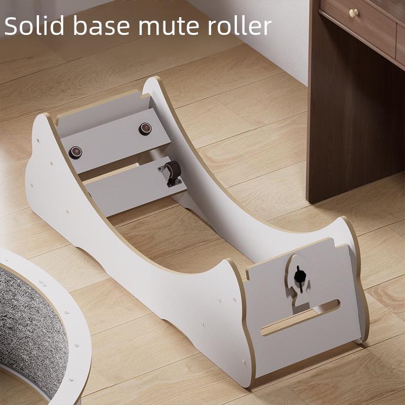 High-Fiber Silent Cat Treadmill: Colorful Noise-Reducing Fitness Wheel for Cats