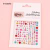 DIY Cross-Border Face, Eye, Brow, and Nail Decor Stickers with Pearls and Diamonds