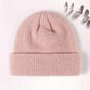 acrylic knitted hat flanged wool hat autumn and winter warm wool hat embroidery
