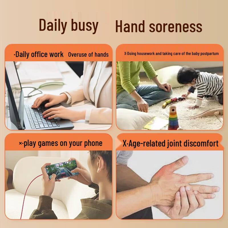 WayourCare Air Compression Hand Massager with Heat CN plug (adapter included)