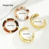 Punk Irregular Resin Bracelet Thickened Exaggerated Chunky Bangles New Cuff Bracelet Set  Women
