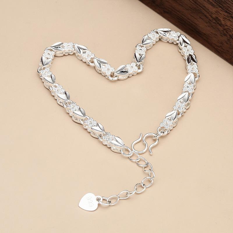 Charms 925 Sterling Silver Bracelets For Women Luxury Designer Heart Shape Adjustable Chain Bracelets Party Fine Jewelry Gifts