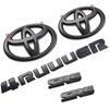 ABS Covering Matt Black for Toyota 4runner TRD Off-road Vehicle Front Grille Luggage Wing Sticker Stickers Modified Accessories