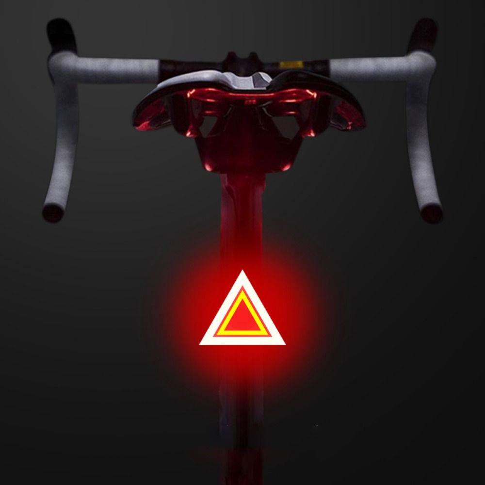 Heart Shape Design Bicycle Taillight USB Rechargeable Bike Seatpost Light  Night Riding